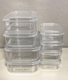 EMBALANCE クリアコンテナ　L／M／XS　8個セット　まとめ EMBALANCE クリアコンテナ L／M／XS 8個セット まとめ - メルカリ