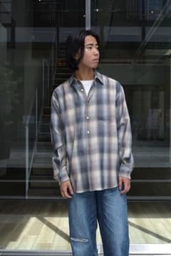 AURALEE24AW Super Light Wool Check Shirt - メルカリ