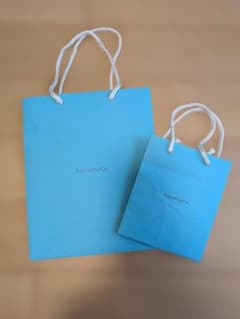 Tiffany & Co. ショップ袋 2枚セット - メルカリ