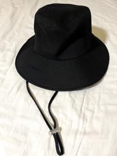 GU UVカットワイドブリムハット ブラックのサムネイル