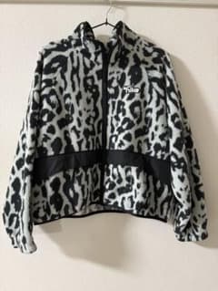 Nike フリースジャケット XL レオパード柄 ショート丈 ビック 