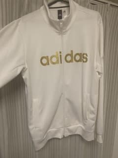 adidas セットアップ　ジャージ　白金　上下のサムネイル