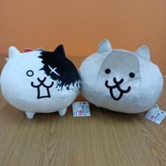 タグ付き　にゃんこ大戦争　狂乱のバトルネコ　メタルネコ　ぬいぐるみ　2点セット