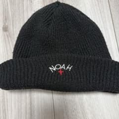 NOAH ビーニー　ニット帽　ブラック NOAH ニット帽 ビーニー ブラック - メルカリ