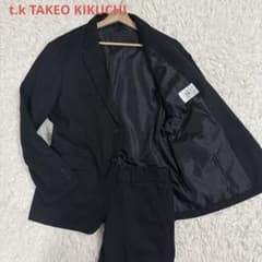 希少XL✨t.k TAKEO KIKUCHI エステルサージセットアップ　黒 希少XL✨t.k TAKEO KIKUCHI エステルサージセットアップ 黒 - メルカリ