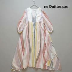 ne Quittez pas ヌキテパ マルチストライプ ガウン ワンピース - メルカリ