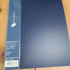 PLUS クリアファイル A5 20ポケット ネイビー - メルカリ