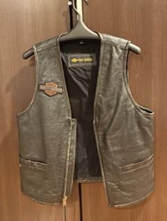 Harley-Davidson レザーベスト Lサイズ - メルカリ