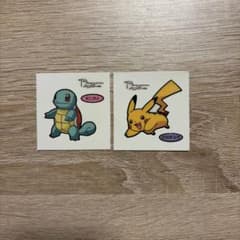 ポケモンパンシール ゼニガメ ピカチュウ 2枚セット - メルカリ