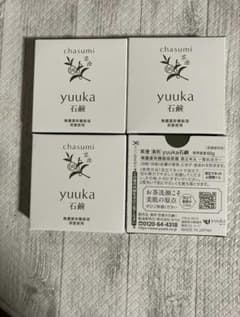抹*中様 yuuka 石鹸 60g 洗顔料　4個セット　泡立てネット付きのサムネイル