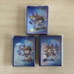 遊戯王 パワプロ コラボ スリーブ 遊戯 海馬 杏子 3種セット 未開封のサムネイル