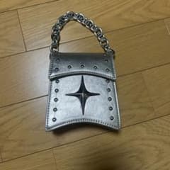 スタッズ付きシルバーショルダーバッグ/Y2Kのサムネイル