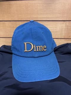 Dime キャップ ブルー 刺繍ロゴ - メルカリ
