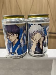 銀魂 アニメキャラクター缶 2個セット坂田銀時　志村新八のサムネイル