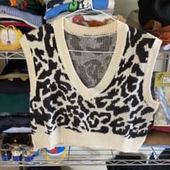 【SHEIN】ヒョウ柄ベスト Mのサムネイル