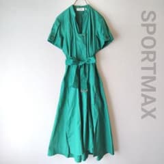 美品 SPORTMAX MaxMara マックスマーラ シャツワンピース ロング