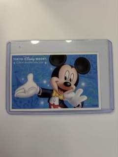 Disney ticket, Mickey Mouse, TDR (Tokyo Disney Resort), shareholder benefit, used in 2017.