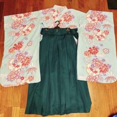 お値下げ！！ 卒業式 小学生 楽ちん 簡単 袴セット 160のサムネイル