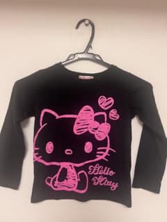 Hello Kitty 長袖カットソー ブラック 120cmのサムネイル