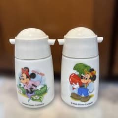 新品未使用品　ミッキー ミニー 調味料入れ4個セット ハロウィン　陶器製のサムネイル