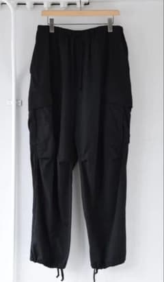 COMOLI オックス ニータック カーゴパンツ ブラック size1 24SS - メルカリ