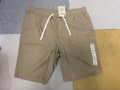 【新品・タグ付き】無印良品 インド綿ブロード ショートパンツ 紳士 M ベージュのサムネイル