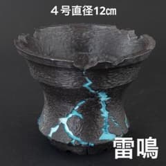 雷鳴〜オーダー品〜　8号直径24㎝ 3dプリンター鉢　作家鉢　アガベ 雷鳴〜青〜 4号直径12㎝ 3dプリンター鉢 作家鉢 アガベ - メルカリ