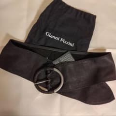 【未使用・美品】 ベルト 太め 黒 GianniPizzini ジャンニピジーニ 未使用・美品】 ベルト 太め 黒 GianniPizzini ジャンニピジーニ