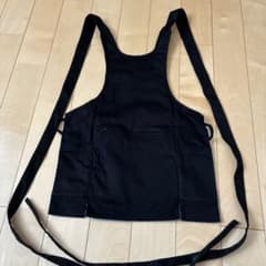 祭華 祭り用前掛け ブラック×ライトブルー Mのサムネイル