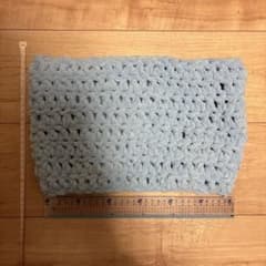 水色フリースネックウォーマー　ハンドメイドのサムネイル