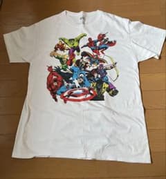 MARVEL 마블 캐릭터 T셔츠 화이트 M