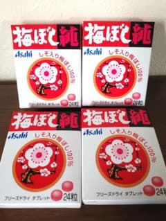 【数量限定】アサヒグループ食品 梅ぼし純 24粒×4個セット