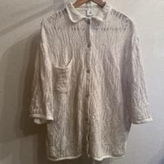 6(ROKU)ロク SUKASHI KNIT SHIRT クロシェ カーディガン 6(ROKU)ロク SUKASHI KNIT SHIRT クロシェ カーディガン - メルカリ
