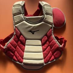 MIZUNO 野球 キャッチャー防具 3点セット レッドのサムネイル