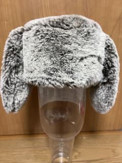 キッズ　UNICA 耳付きファー帽子 Sサイズ ブラウン系のサムネイル