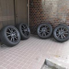 【超美品バリ溝】215/50R17　アルミホイール付スタッドレスタイヤ４本セットのサムネイル