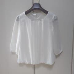 Lavannor シフォンブラウス 七分袖　Mのサムネイル