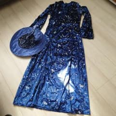 星座デザイン コスプレ衣装 ドレスと帽子セットのサムネイル