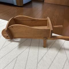 木製 ガーデニング 一輪車 プランター　雑貨のサムネイル