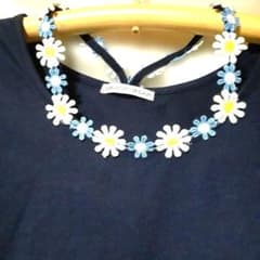 continuer de NICE CLAUP 花柄刺繍 タンクトップ 紺のサムネイル