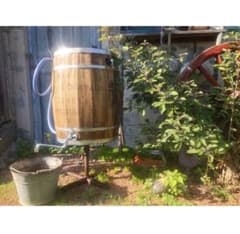 コーヒー木樽の雨水タンク 樽型 貯水タンク ガーデニング - メルカリ