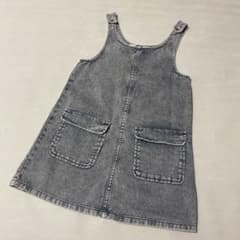 H & M 그레이 데님 점버 스커트 128cm
