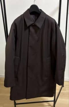 ユニクロC パフテックハーフコート DARK BROWN Sサイズ - メルカリ
