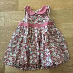 センスオブワンダー 花柄襟付きワンピース 95cm未満のサムネイル