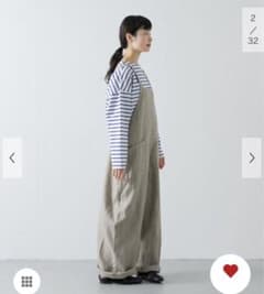 新品タグ付◉ GREGE かぐれ リネンバッククロスサロペット DOORS