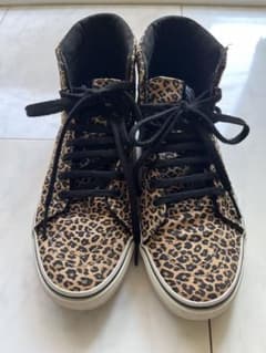 VANS レオパード柄 ハイカット スニーカー 23cm ヒョウ柄のサムネイル