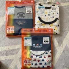 秋冬長袖肌着新品未使用品90サイズのサムネイル
