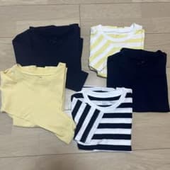 無印　110サイズ 5枚セット 長袖Tシャツ2枚　半袖3枚のサムネイル