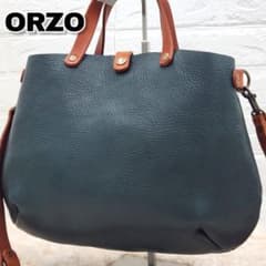 【美品⭐】ORZO 栃木レザー 姫路オイルヌメ 2wayバッグ シェル型 日本製 美品⭐】ORZO 栃木レザー 姫路オイルヌメ 2wayバッグ シェル型 日本製