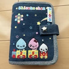 バインダー 手帳 平成レトロ デニム 6穴 しずくちゃん シール手帳 希少 